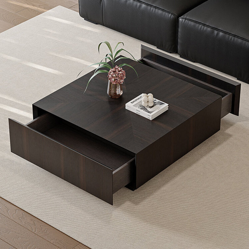 Italian minimalist square coffee table