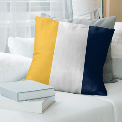 Nashville Hockey Linen Striped Pillow