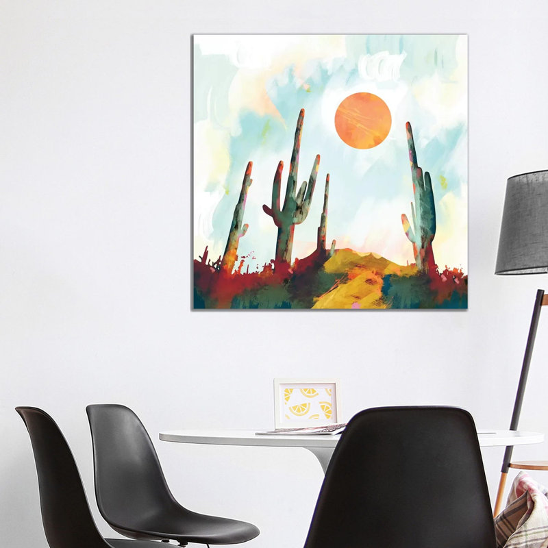 «Desert Day», reproduction d'impression, H 37 po x l 37 po x P 1,5 po, Pas de tapis, Toile tendue
