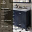 60 po X P 22 po P 35,4 po Meuble-lavabo gris H avec miroir-929784921