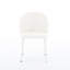 Chaise de salle à manger confortable, 2 pièces, pieds en fer avec coussins réglables, rembourrage en laine d'agneau 2, tissu chaud pour zone de confort