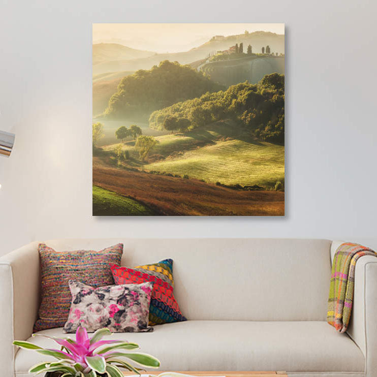 «Spring in Tuscany XVIII», reproduction de photo sur toile, H 12 po x l 12 po x P 0,75 po, Toile tendue, Pas de tapis