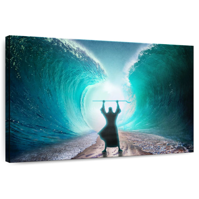 Leisha Moses Parts The Sea, 30" H x 45" W