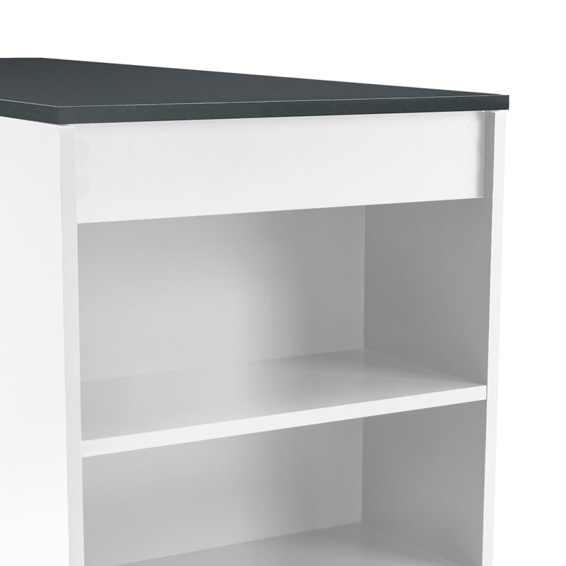 Balabek Rectangular 50cm L x 105cm W, Grey/White