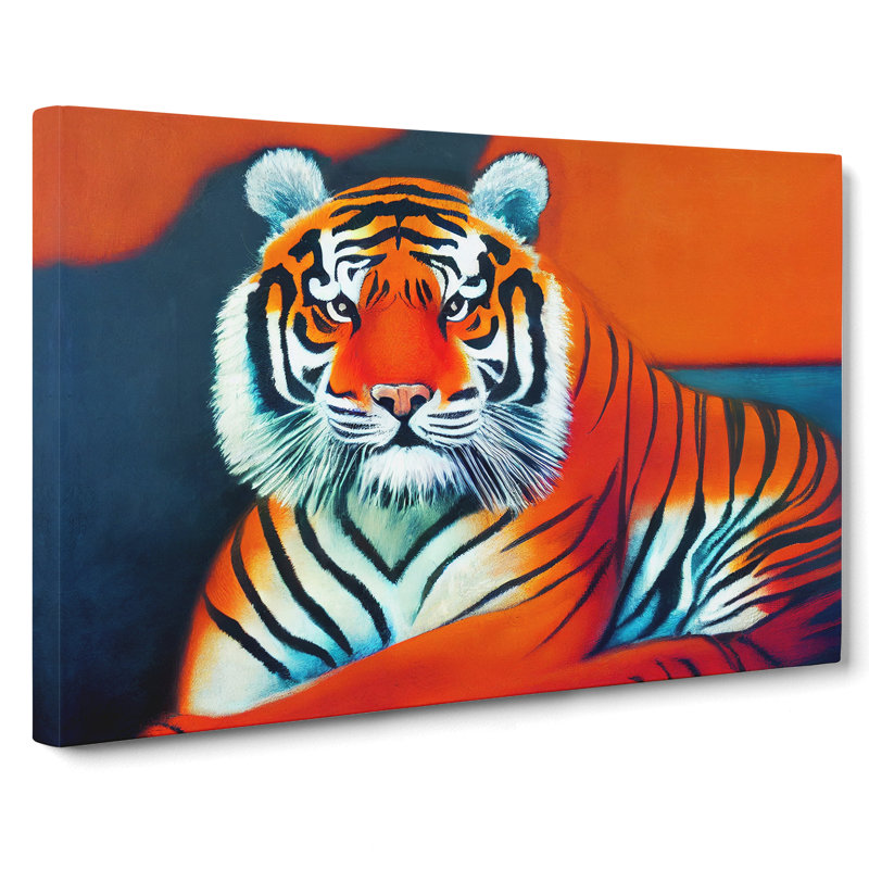 Striking Tiger - Wrapped Canvas Print