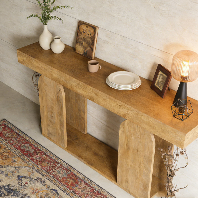 Canapé-lit Rustic Console, Marron clair