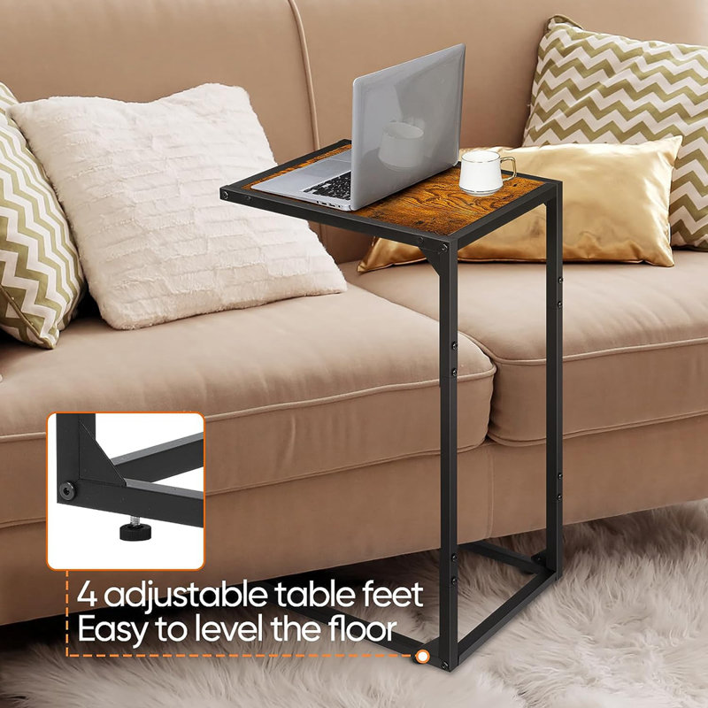 End Table Set, Brown, Black