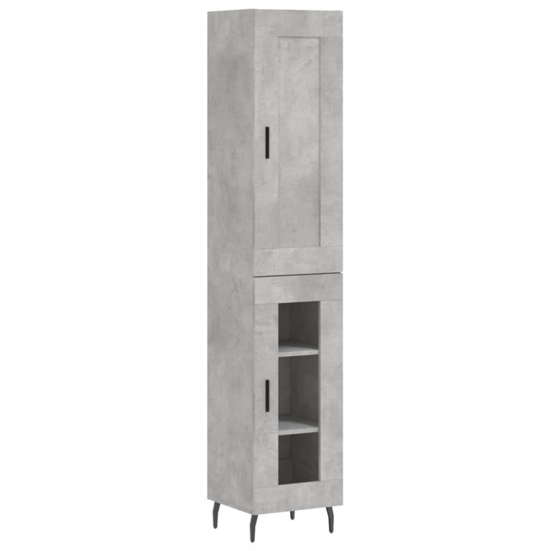 34.5cm Sideboard, Concrete Grey