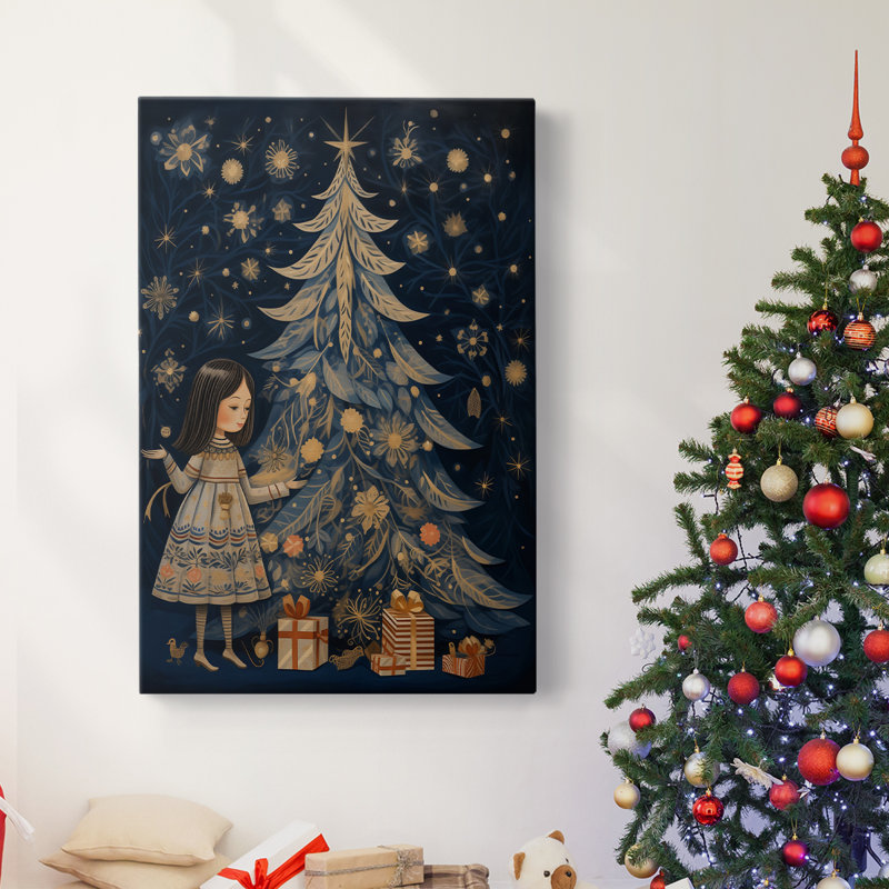 Art des Fêtes de Noël - Toile tendue avec châssis DCXLVI, H 27 po x l 18 po
