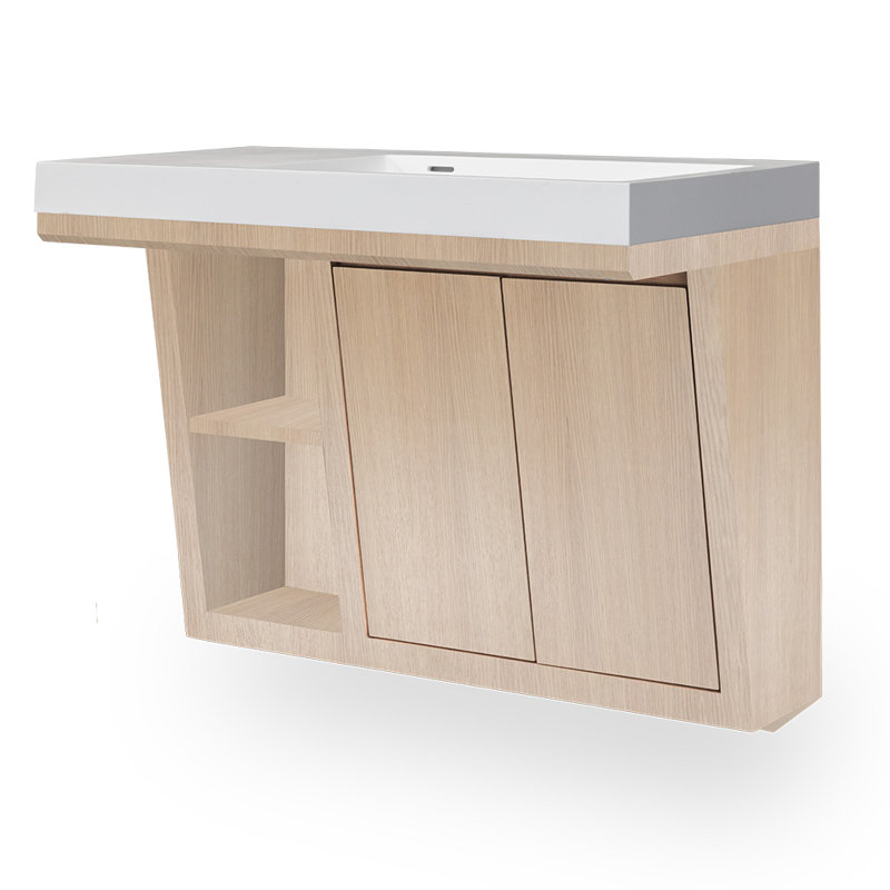 Libera 32'' W Single Vanity, 8" Widespread, White Oak