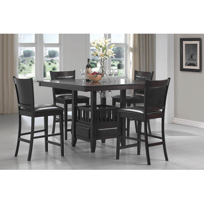 Zaritt 4 - Person Pedestal Dining Set