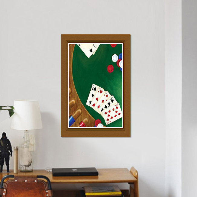 « savoir quand garder sur toile », reproduction sur toile, H 12 po x l 8 po x P 0,75 po, Toile tendue, Pas de tapis