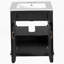 Meuble-lavabo 24 po avec lavabo supérieur, armoire de rangement moderne avec 2 portes à fermeture douce et tablette réglable, structure en bois massif-1635480443
