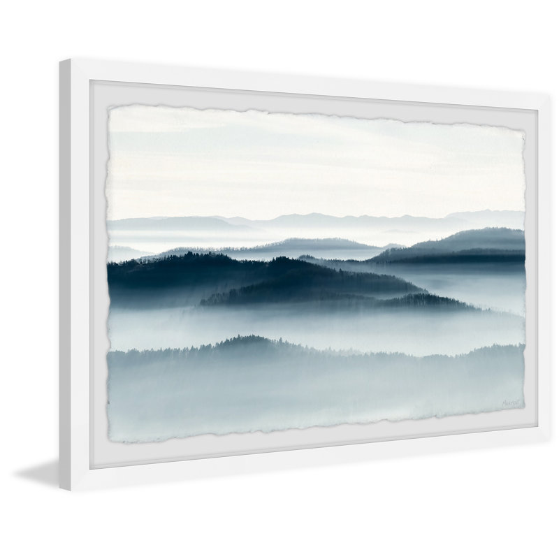 Foggy Valley - Print, White Picture Frame Paper, 20cm H x 30cm W x 3.81cm D