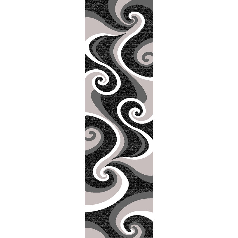 Mccampbell Abstract Indoor Rug, Runner 2' x 8'