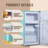 DEMULLER 3.5 Cubic Feet Mini Fridge with Freezer-108053437