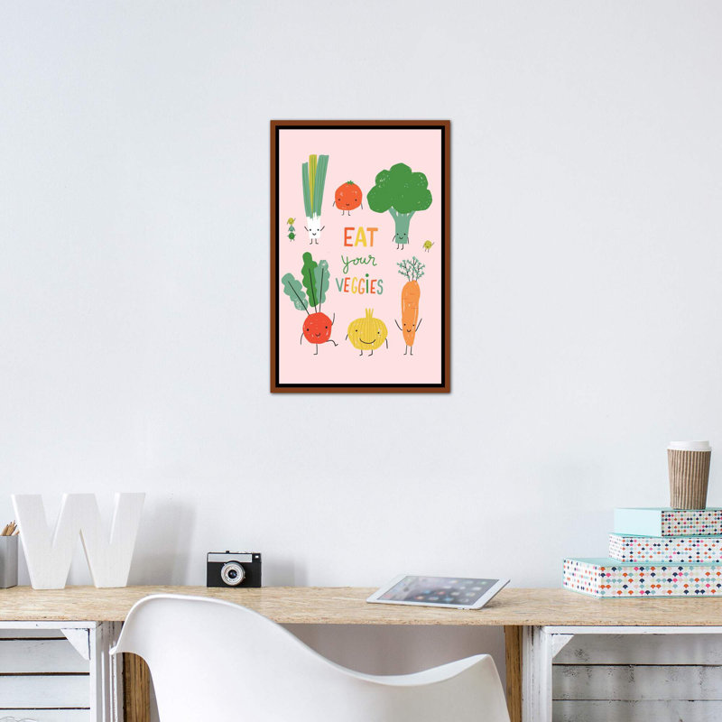 Fruit amusant III par Caroline Alfreds - impression d'art graphique, H 26 po x l 18 po x 1,5 po, Pas de tapis