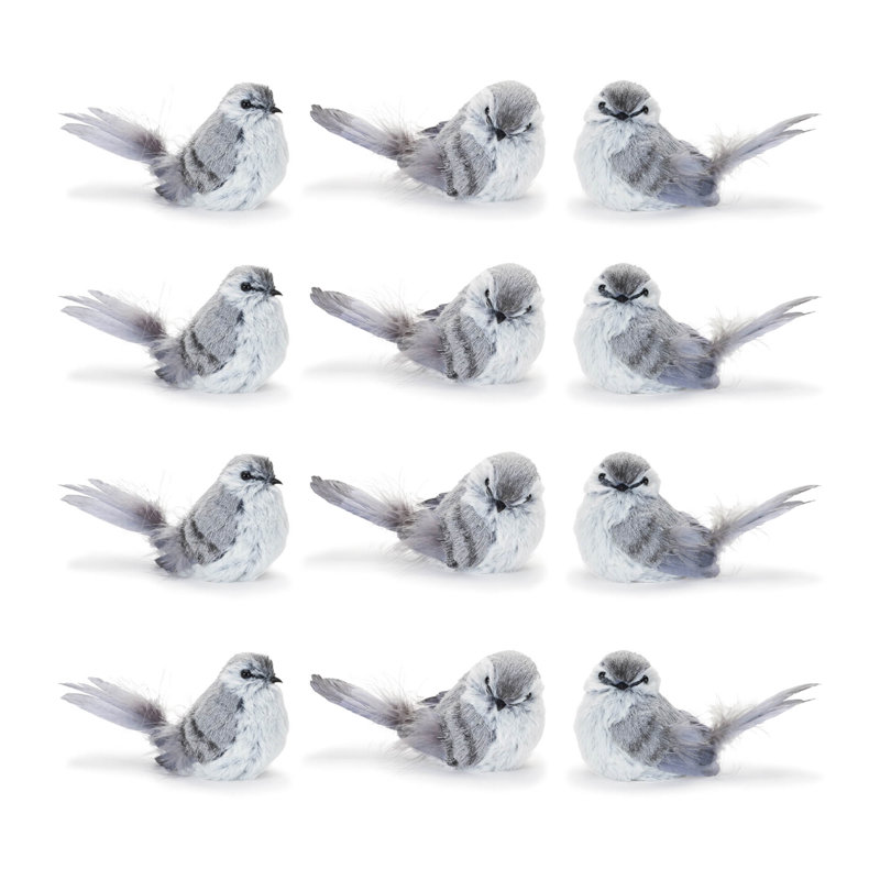 Étagère à plumes d'oiseaux (ensemble de 12)