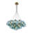 19-light Seeded Glass Cluster Bubble Chandelier