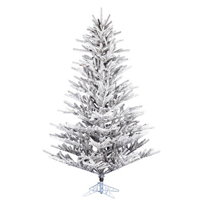 Vickerman Flocked Stick Pine Artificial Christmas 9' Pine Christmas Tree