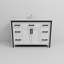 Meuble-lavabo blanc 48 po X P 22 po D, ensemble de dessus et robinet en marbre de culture-117970885