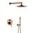 Sierra Montgomery Solid Brass Wall Mount Round Shower Head Durable and Elegant Bathroom Upgrade-48171076