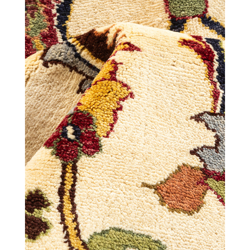 Eclectic One-of-a-Kind 6' 3" X 9' 5" Hand Knotted Area Rug