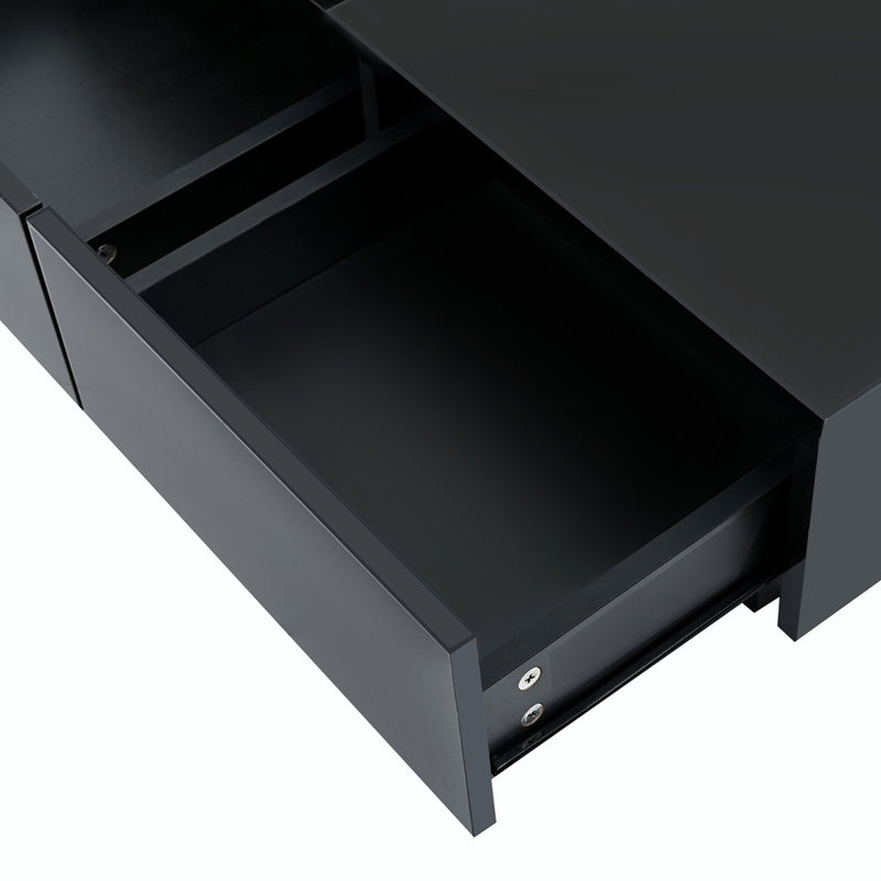 Table basse moderne carrée, Noir