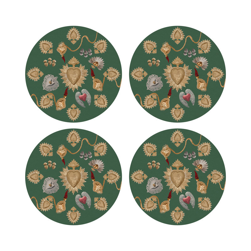 Napperon Ex voté Sacred Hearts, Evergreen