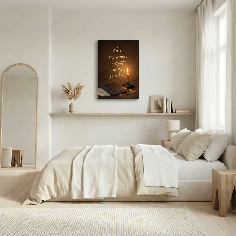 «Candle Light», reproduction d'art sur toile, ensemble de 1, H 18 po x l 12 po, Toile tendue