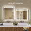Miroir de salle de bain à DEL de 20 po x 28 po, éclairé à l'avant et à l'arrière, gradable en continu, 3 couleurs CRI90 +, mémoire de luminosité, incassable, miroir de meuble-lavabo à DEL antibuée, imperméable IP44