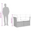 Ensemble de canapé modulaire en rotin PE 9 pièces Vidaxl-114254097