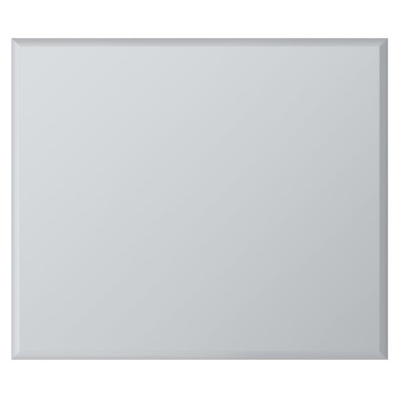 Azariea Wood Flat Wall Mirror, 27cm x 23cm