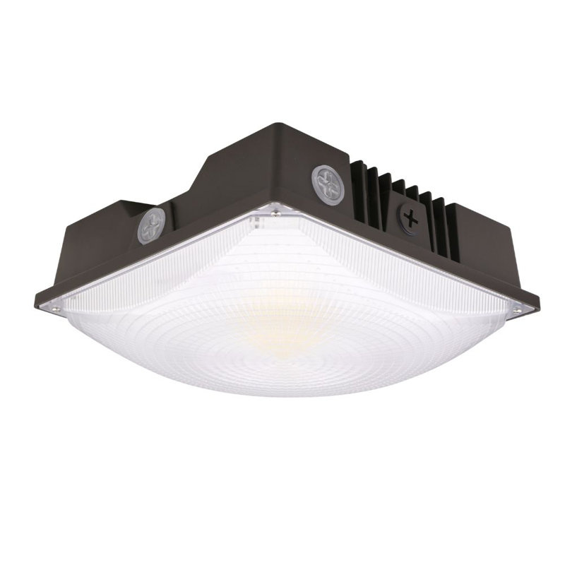 200-Watt Equivalent Integrated LED Canopy Light 3100-8700 Lumens 120-277V Adjustable CCT Dimmable
