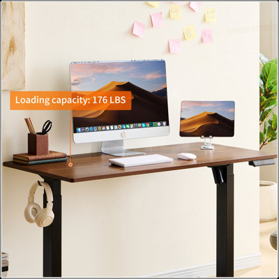 Electric Standing Desk, Adjustable Height with Spacious 24x48 Inches Desktop for Home Office and Enhanced Productivity