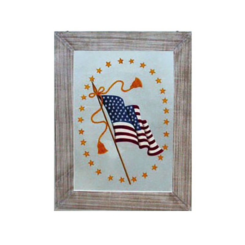 Arlandria Old Glory Painted Americana Window