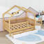 Lit pour tout-petit avec barrière, commode de rangement et tiroirs Wodoen