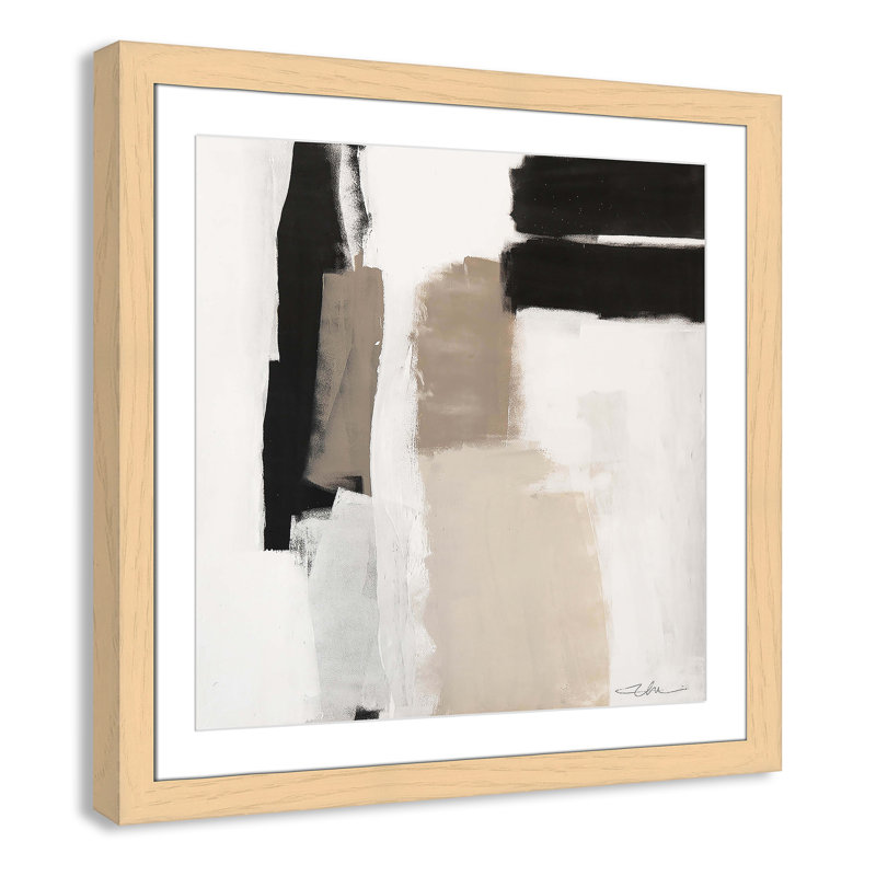 Earth Scapes II-A Print by Casa Fine Arts, 29" H x 29" W x 1.25" D, Natural Cube Framed