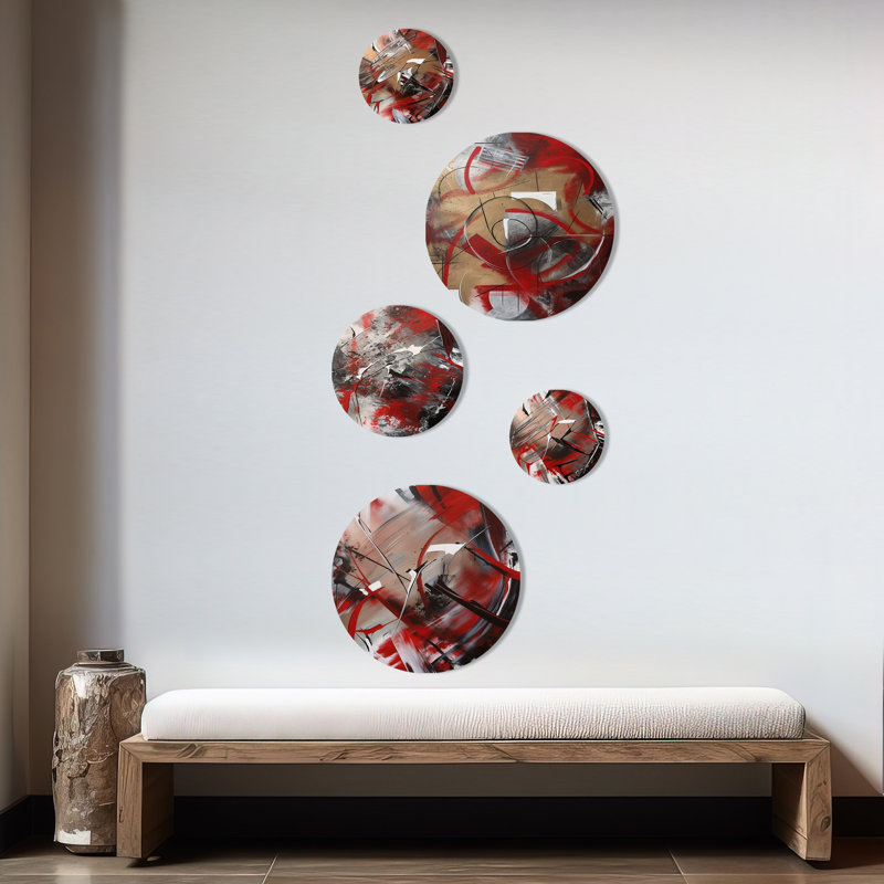 Ensemble de 5 décorations murales 5 après-midi Jazz I