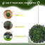 27.00cm Faux Topiary in Macrame Hanger