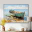 Boat Coastal Melody - Impressions encadrées-621966936-652294365