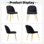 Chaise d'appoint empilable en velours-475028184