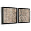 «Faded Textile I», ensemble de 2 reproductions d'art sur toiles encadrées-1781813196-1781813198-1791886029