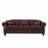 85.8" Living Room Chesterfield Sofa Classic Tufted Design Faux Leather PU Upholstered Sofa With Storage