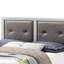 Élégant lit double champagne argenté - Conçu pour une bonne nuit de sommeil de 52 pi x l 59 pi x 80 pi. Convient à de multiples schémas de décoration.