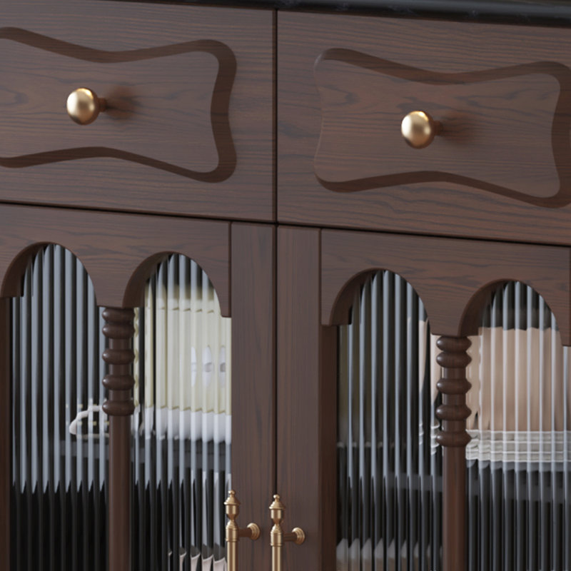 Bibliothèque de luxe rétro de style français, Brown
