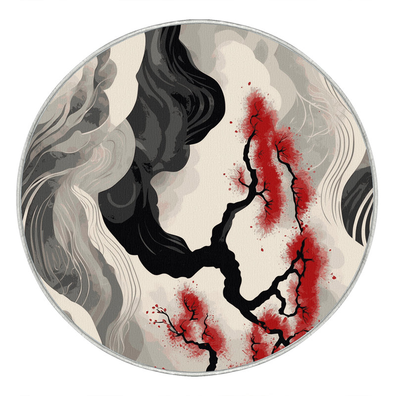 Petal Symphony Rug, Round 7'