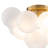 3 - Light Frosted Glass Bubble Sputnik Semi Flush Mount-1577494006