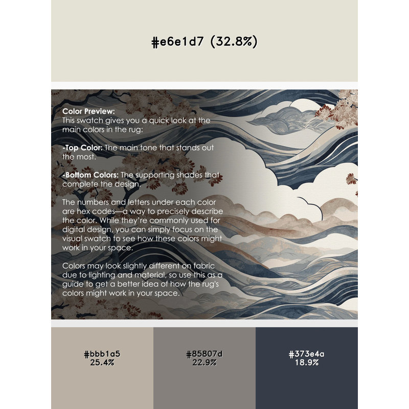 Petal Glow Rug, Round 8'