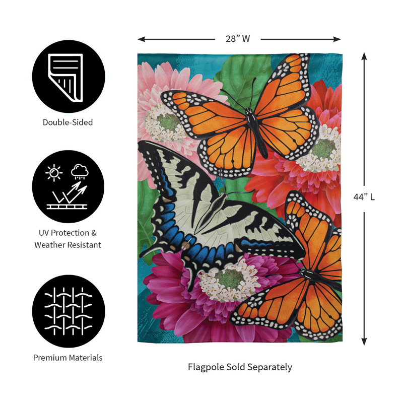 Mother Monarch Suede House Flag - Thumbnail 3